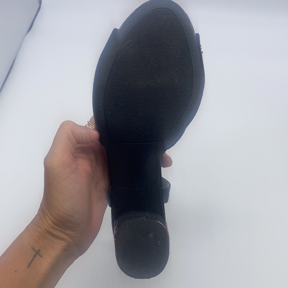 Rampage - Wynne Colorful Beaded Embroidered Embellished Peep Toe Heels Size 7 - Picture 8 of 16